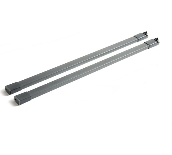 Изображение товара Комплект прямоугольного рейлинга BOYARD 500 мм с держателем для направляющих Старт, графит 656459