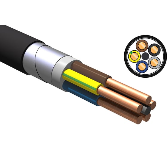 Изображение товара Кабель NVO вбшвнг(а) ls 5x2,5 гост (60 метров) NVO-KPP-VBSHVNG-LS-525-60