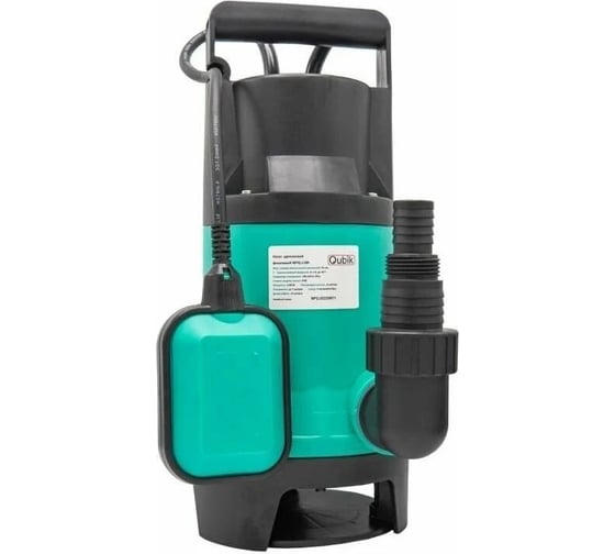Изображение товара Дренажный фекальный насос Qubik WPQ 1100 Н-9 м, Q-250 л/мин, 1100 Вт 03693