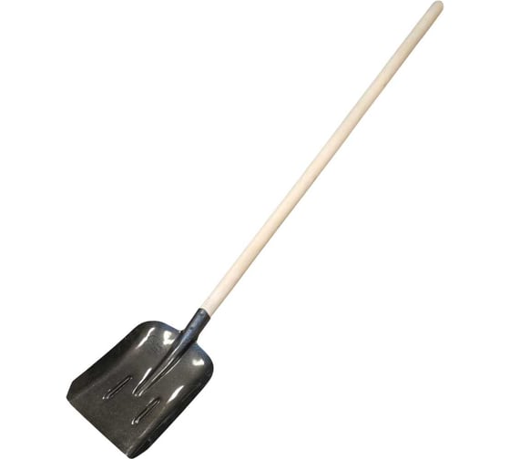 Изображение товара Совковая лопата ООО ПК Тандем-АГРО ЛСП, рёбра жёсткости, рельсовая сталь, 220x280x350 мм, деревянный черенок 1 сорт 1200 мм 4670016430878