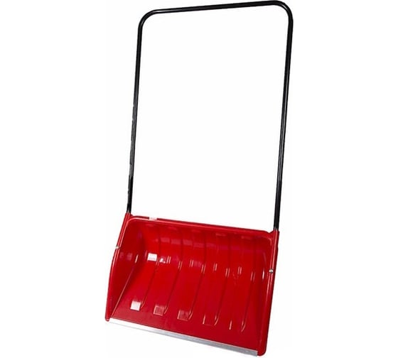 Изображение товара Пластмассовый скрепер ООО ПК Тандем-АГРО с алюминиевой планкой и металлической ручкой, первичный полипропилен с добавлением морозоустойчивых компонентов, цветной, 700x465x1400 мм 4670016437372