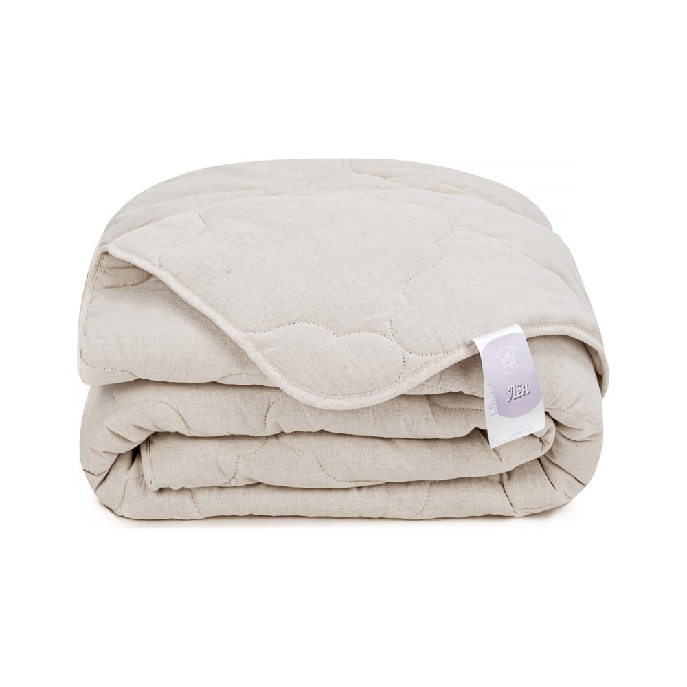 Изображение товара Одеяло Лен 140x205 всесезонное стеганое гипоаллергенное белое Ившвейстандартопт ОЛН-15