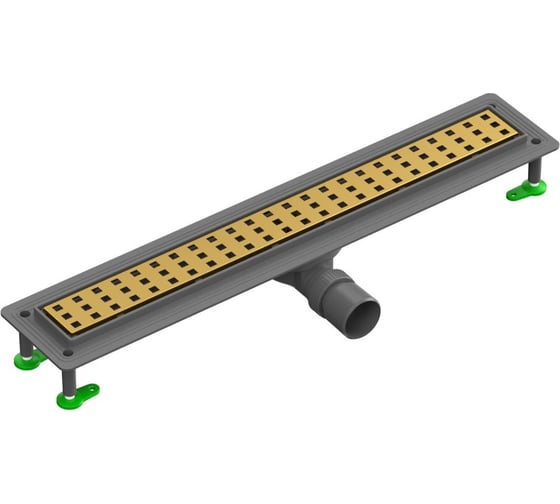 Изображение товара Душевой трап CTESI FLOW SQUARE GOLD 80 см., золото BK4024650/1