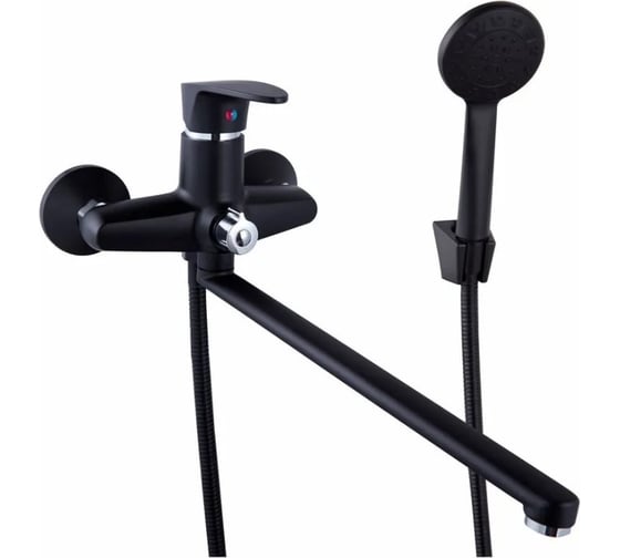 Изображение товара Смеситель для ванны FASHUN с длинным изливом из нержавеющей стали, матовый хром, однорычажный кран PL2205-7