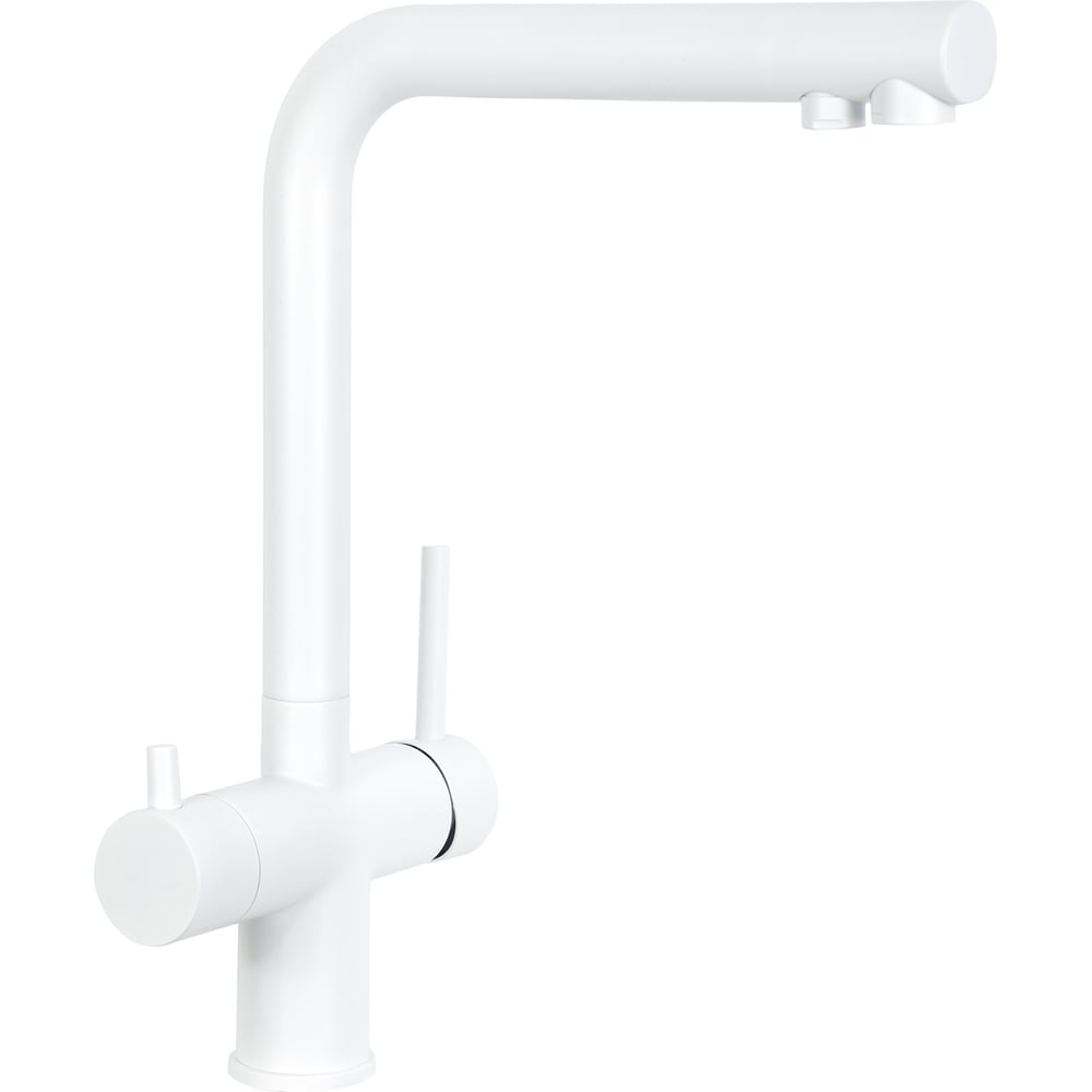 Изображение товара Смеситель для кухни Славен с подключением к фильтру белый СЛ-ОД-Д76