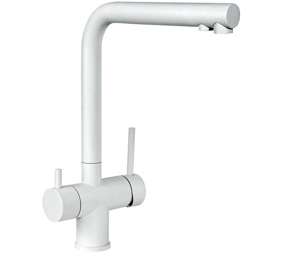 Изображение товара Смеситель для кухни Славен с подключением к фильтру для питьевой воды, белый СЛ-ОД-Д76