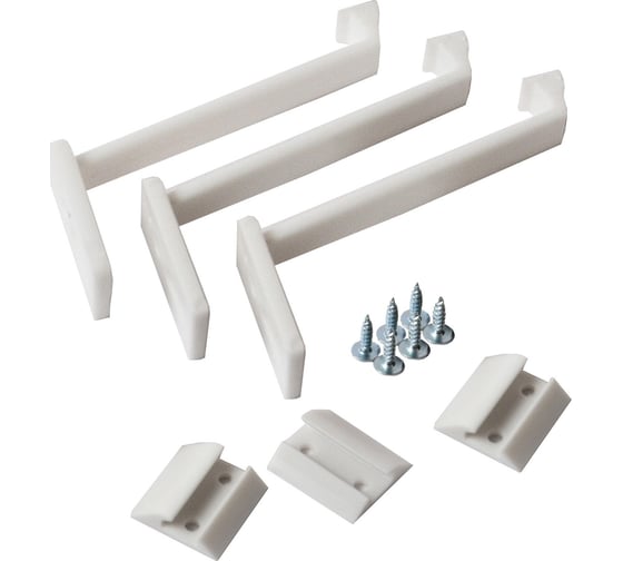 Изображение товара Защита от детей, блокиратор дверей и ящиков 100 Baby Safety "Мама Папа" 3 шт., белые, крепеж в комплекте 4670006471454