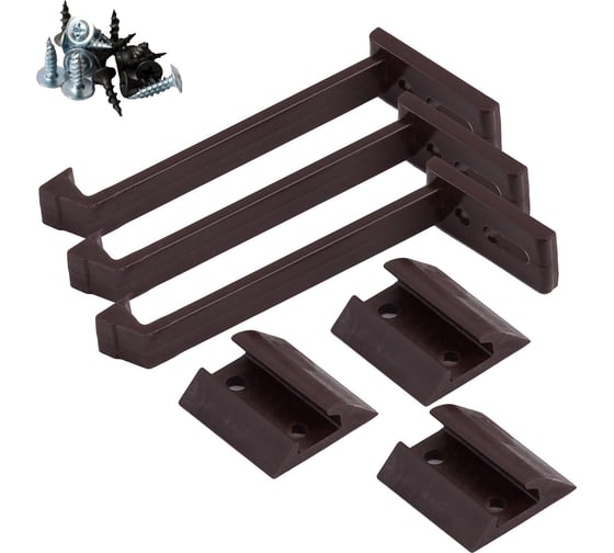 Изображение товара Защита от детей, блокиратор дверей и ящиков 100 Baby Safety "Мама Папа" 3 шт., венге, крепеж в комплекте 4670006471461