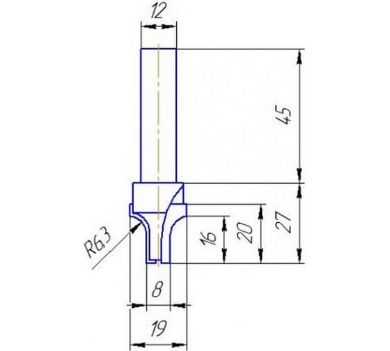 Изображение товара Фреза МебельДрев ФК 0616-12