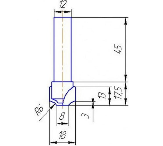 Изображение товара Фреза МебельДрев ФК 0458-12