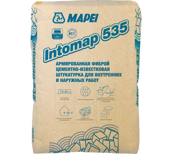 Изображение товара Штукатурка MAPEI INTOMAP 535 25 кг 1881925