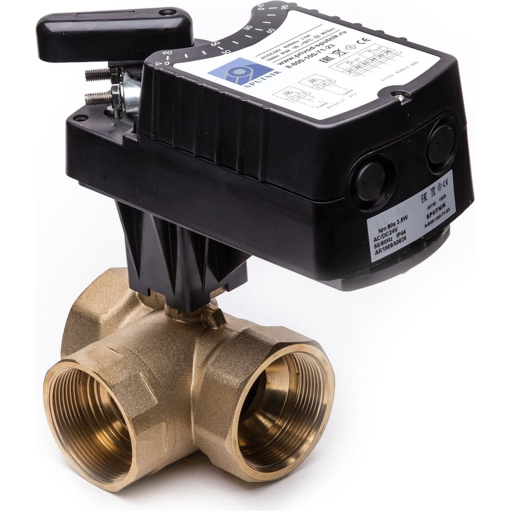 Изображение товара Кран с электроприводом Sputnik AR230-8-S K3 DN40 Kvs25 для автоматизации водоснабжения