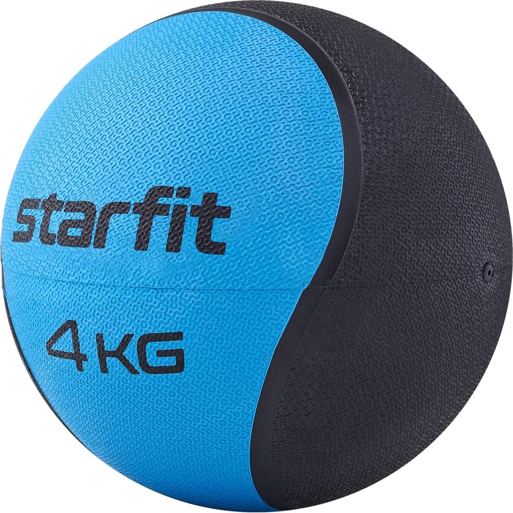Изображение товара Медбол высокой плотности Starfit GB-702 4 кг синий для фитнеса и тренировок