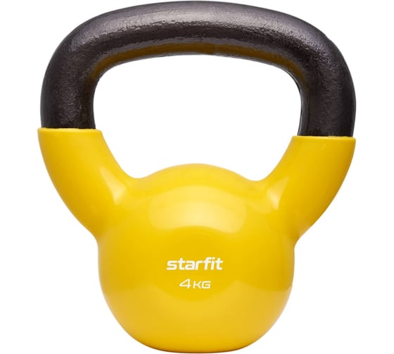 Изображение товара Виниловая гиря Starfit DB-401 4 кг, желтый ЦБ-00001456