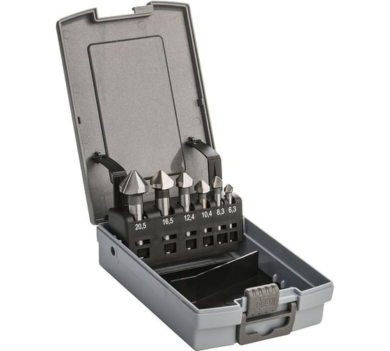 Изображение товара Набор зенковок HSSCo5 335C 6.3-20.5 мм, 6 шт MTE 269401901