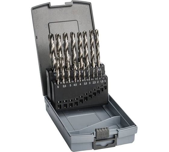 Изображение товара Набор сверл RLHSSG =, DIN338, 1-10 мм, 19 шт MTE 2617200001