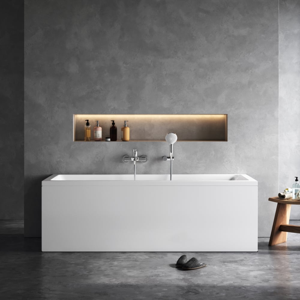 Изображение товара Акриловая ванна AM.PM Gem 180x70 см прямоугольная белая современная