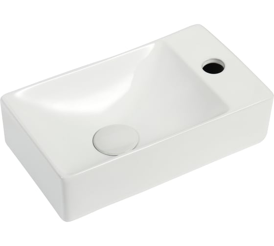 Изображение товара Раковина ORANGE B05-375LW левая санфарфор, белый глянец X120010809