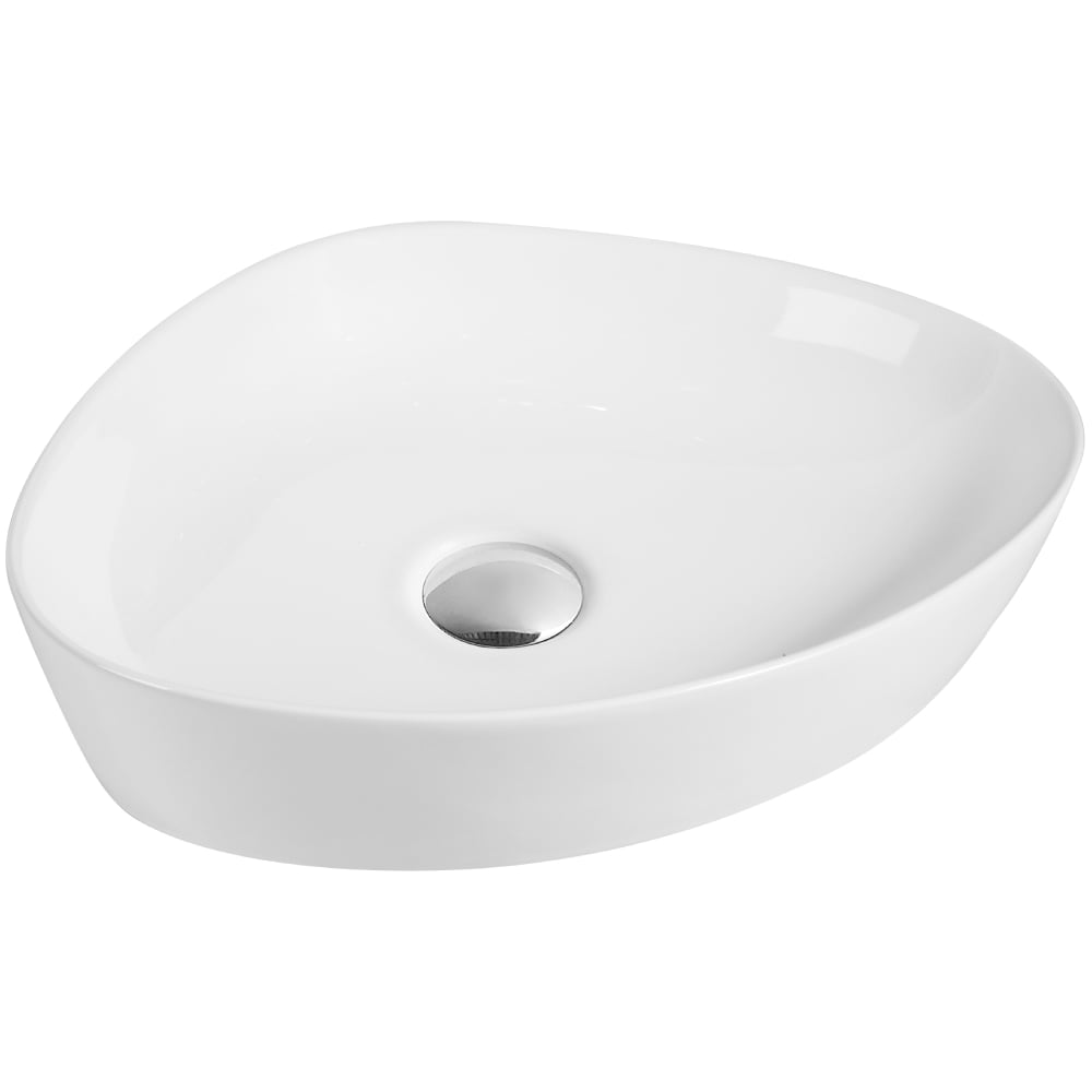 Изображение товара Накладная раковина ORANGE B07-500W санфарфор белая треугольная глянцевая