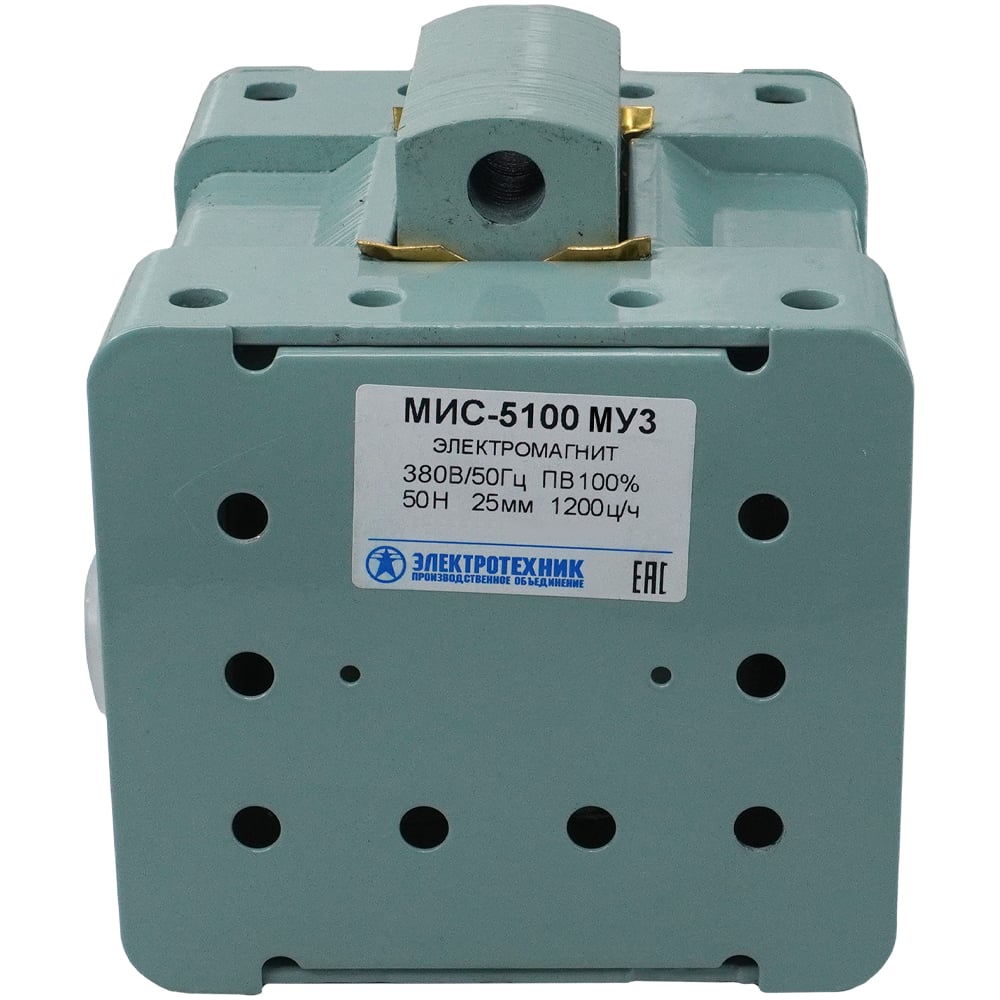 Изображение товара Электромагнит Электротехник Мис-5100 му3, 380в, тянущее исполнение, пв 100, ip20, с гибкими выводами ET008582