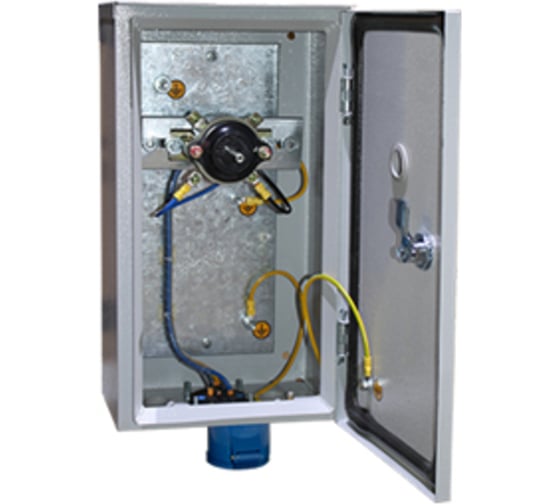 Изображение товара Ящик с пакетным выключателем и разъемом Электротехник Явш 3x25 у2, 3 полюса, 25а, ip54 ET053374