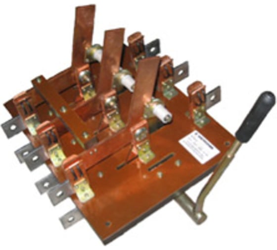 Изображение товара Переключатель Электротехник Пб-34 п у3, 400а, 380в, гетинаксовое основание, правая боковая рукоятка, ip00 ET520972