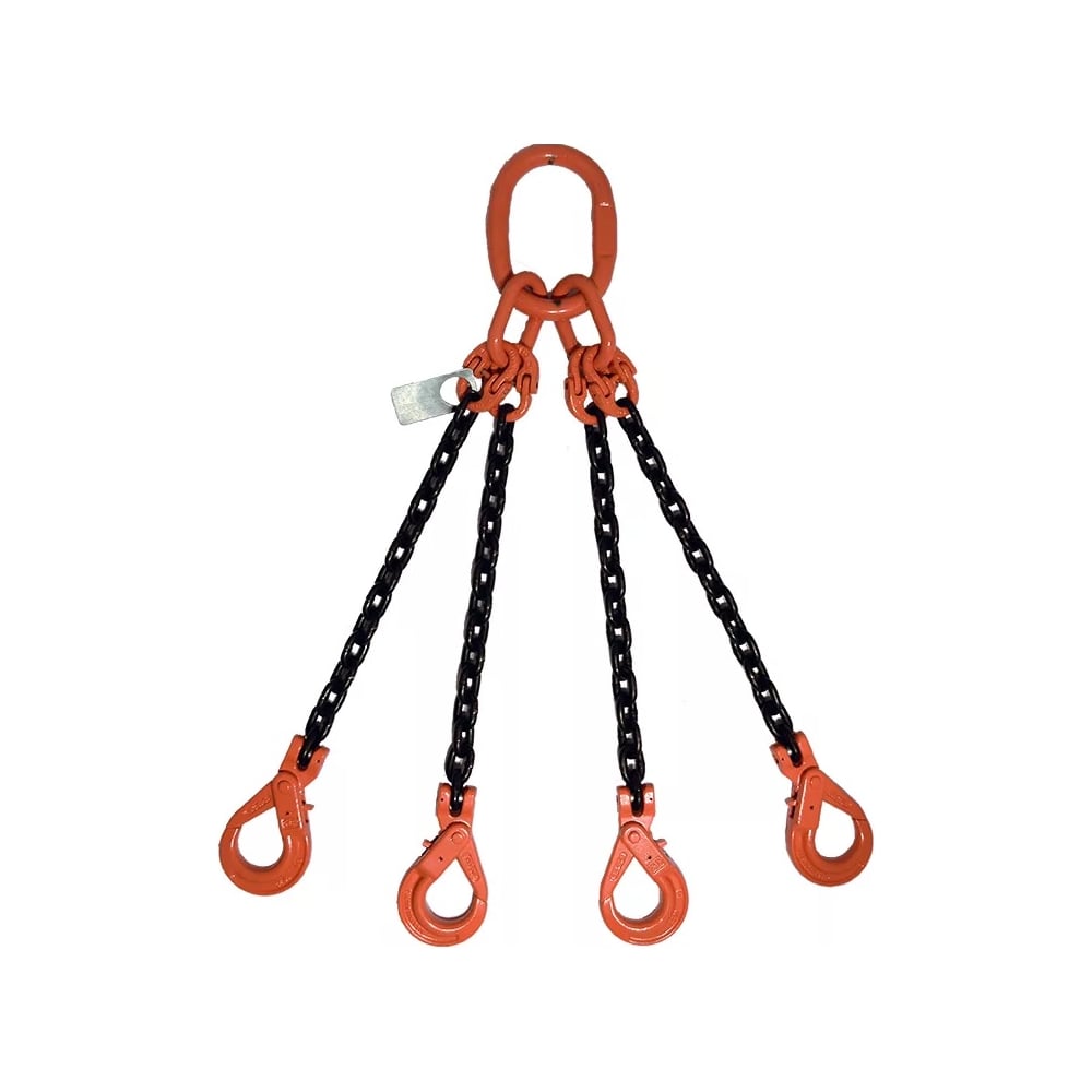Изображение товара Четырехветвевой цепной строп ТРАСТ 4сц 11,2 тн 6,5 м самозапирающиеся крюки