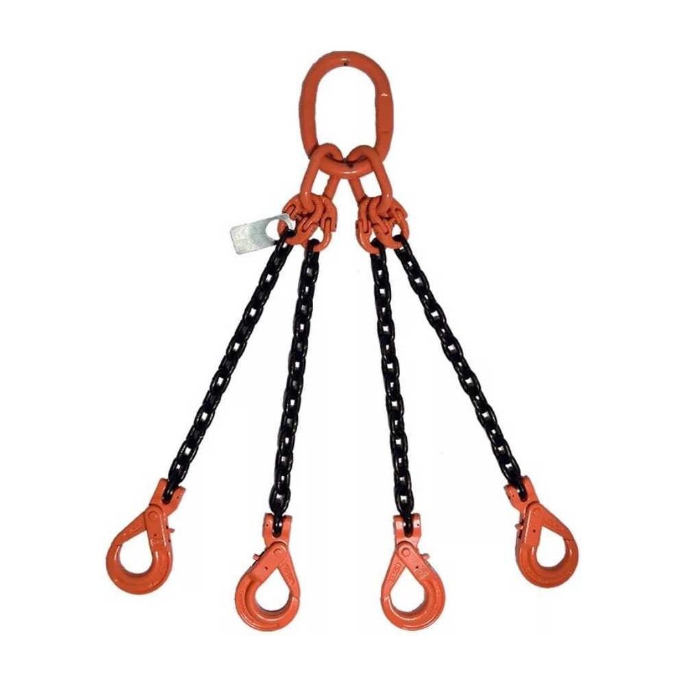 Изображение товара Четырехветвевой цепной строп ТРАСТ 4сц 11,2 тн 6000 мм с крюками