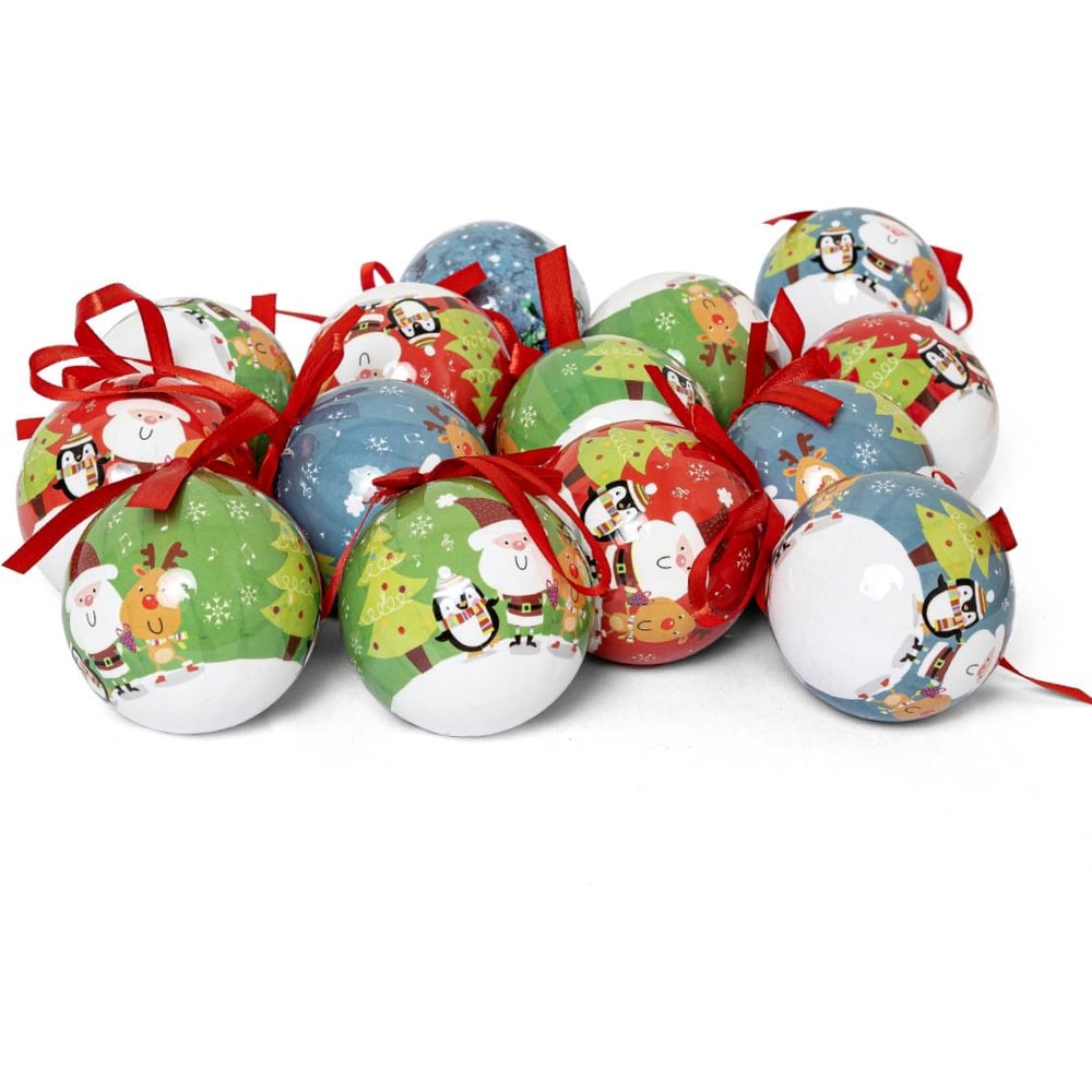 Изображение товара Набор елочных шаров Winter Glade 14 шт. для новогоднего декора