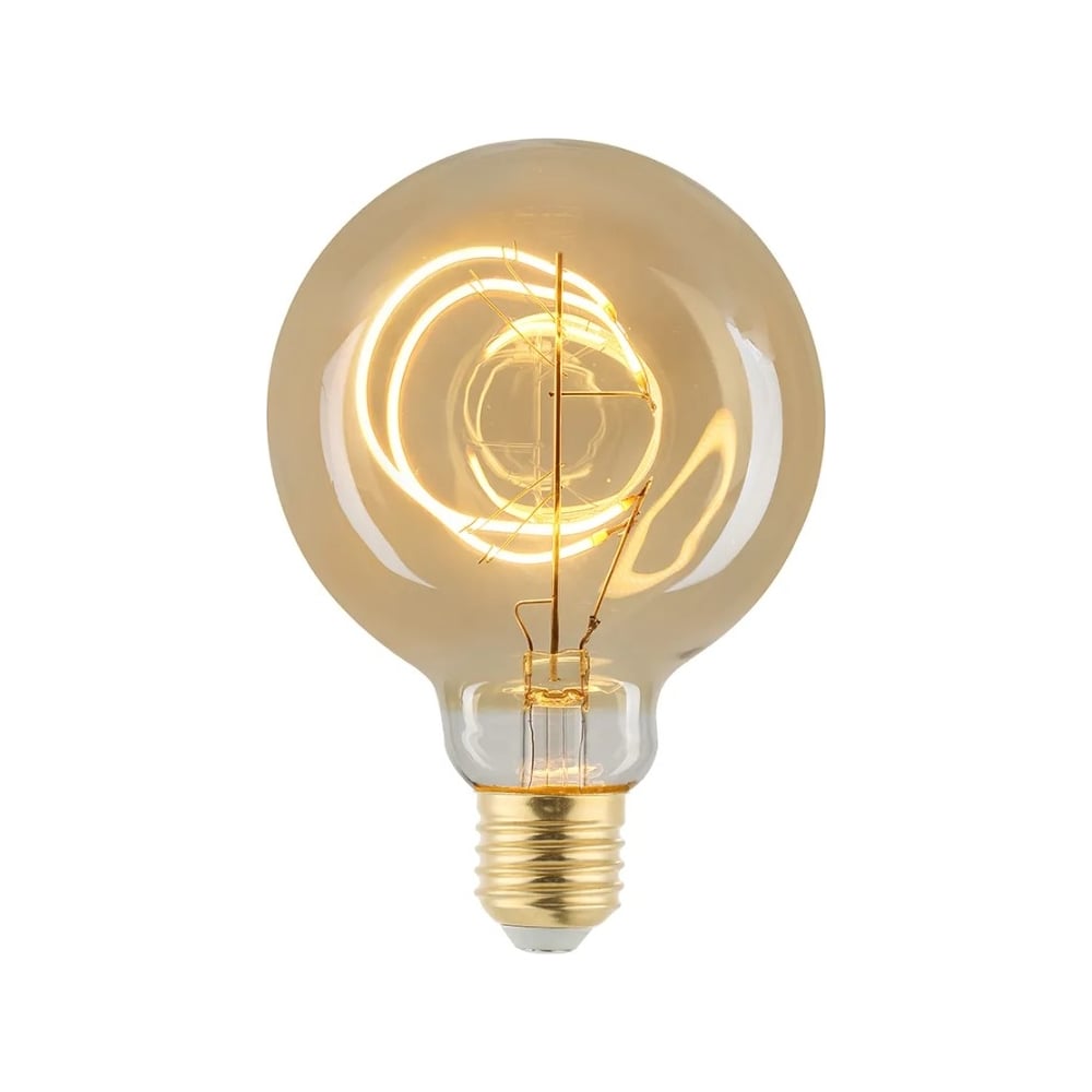 Изображение товара Светодиодная лампа General Lighting Systems Филамент прозрачный золотой E27 8Вт 810Лм 2700К Теплый белый свет Шар GLDEN-G95SW-8-230-E27-2700 661410