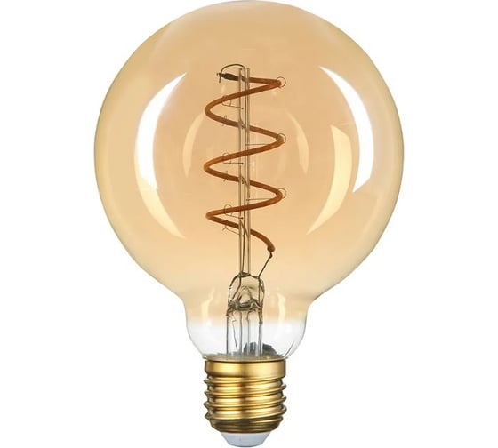 Изображение товара Светодиодная лампа General Lighting Systems Филамент E14 7Вт 230В 570Лм 4000К Нейтральный белый свет Шар GLDEN-G95SS-8-230-E27-2700 661405