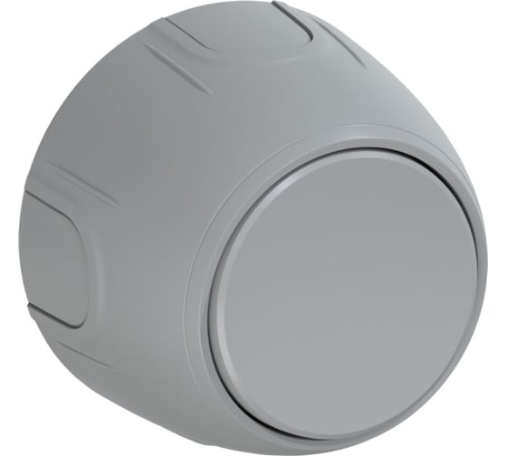 Изображение товара Накладной наружный одинарный выключатель OneKeyElectro Rotondo, цвет серый. 7700849