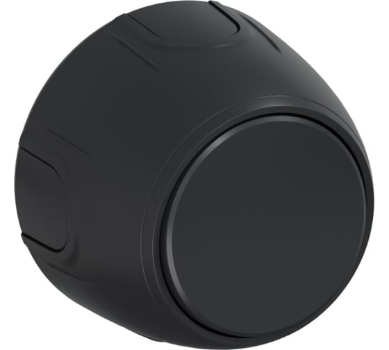 Изображение товара Накладной наружный одинарный выключатель OneKeyElectro Rotondo, цвет черный. 7700850