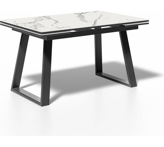 Изображение товара Стол KENNER ML1400 черный/керамика мрамор белый 324863