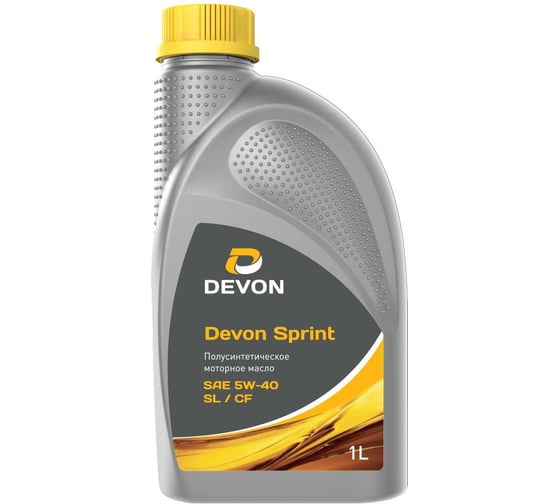 Изображение товара Моторное масло Devon SPRINT SAE 5W-40 API SL/CF, канистра 1л 338661617