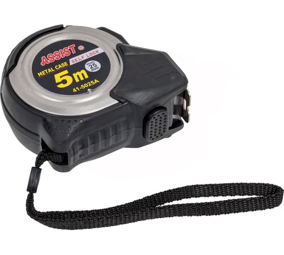 Изображение товара Рулетка Assist измерительная 5 метров с автостопом, лента 1 класс, 25 мм, OP0525 ASSISTOP0525