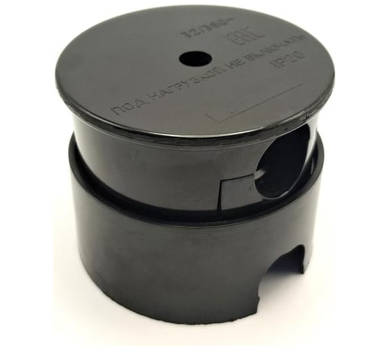 Изображение товара Разъем РШ-ВШ TOKOV ELECTRIC ОП 32А 380В 3Р+РЕ круглый черный TKL-OVOP-3Р+РЕ-C05