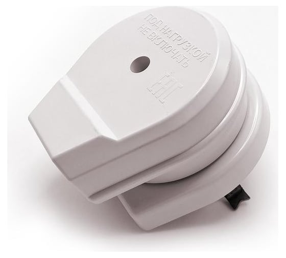 Изображение товара Разъем РШ-ВШ TOKOV ELECTRIC СП 32А 250В 2P+PE круглый белый TKL-OVSP-2P+PE-C01