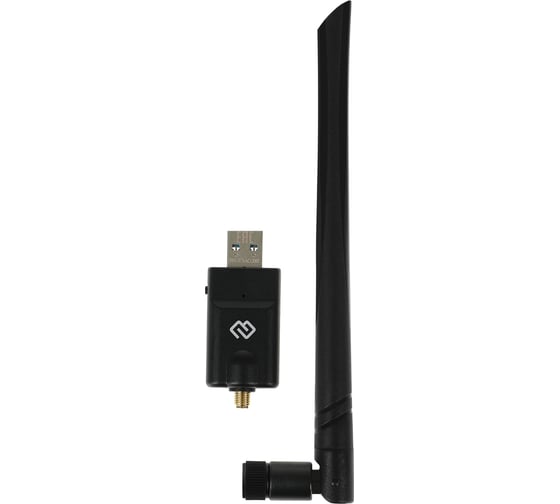 Изображение товара Сетевой адаптер DIGMA Wi-Fi + Bluetooth DWA-BT5-AC1300E AC1300 USB 3.0 (ант.внеш.съем) 1ант. (упак.: 1725764
