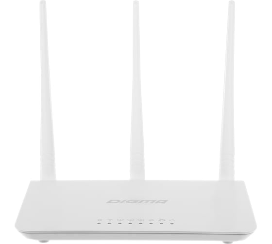 Изображение товара Беспроводной роутер DIGMA DWR-N302 N300 10/100BASE-TX белый (упак.:1шт) 1787683