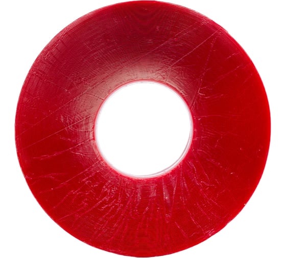 Изображение товара Акриловая двухсторонняя лента Акрилком М113 прозрачная, 0.8 мм, 12 мм, 33 метра М113 12мм 33м