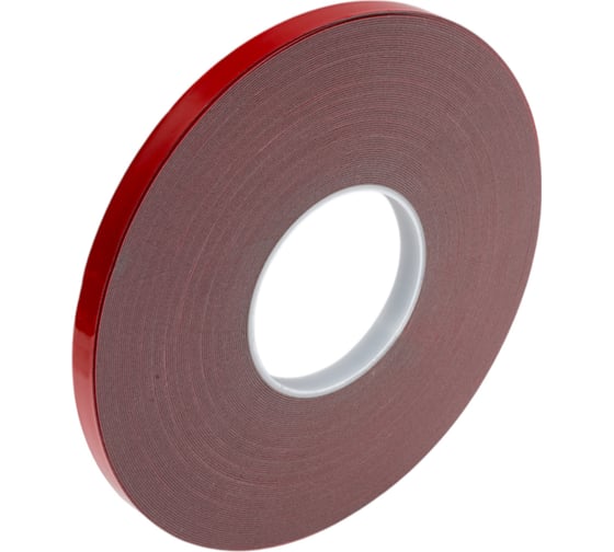 Изображение товара Акриловая двухсторонняя лента Акрилком М103 серая, 0.8 мм, 12 мм, 33 метра М103 12мм 33м