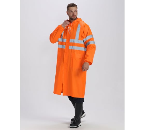 Изображение товара Влагозащитный сигнальный плащ Факел ProfLine Specialist СОП, оранжевый, размер 64-66 87489350.006