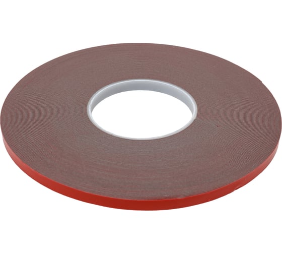 Изображение товара Акриловая двухсторонняя лента Акрилком М103 серая, 0.8 мм, 9 мм, 33 метра М103 9мм 33м