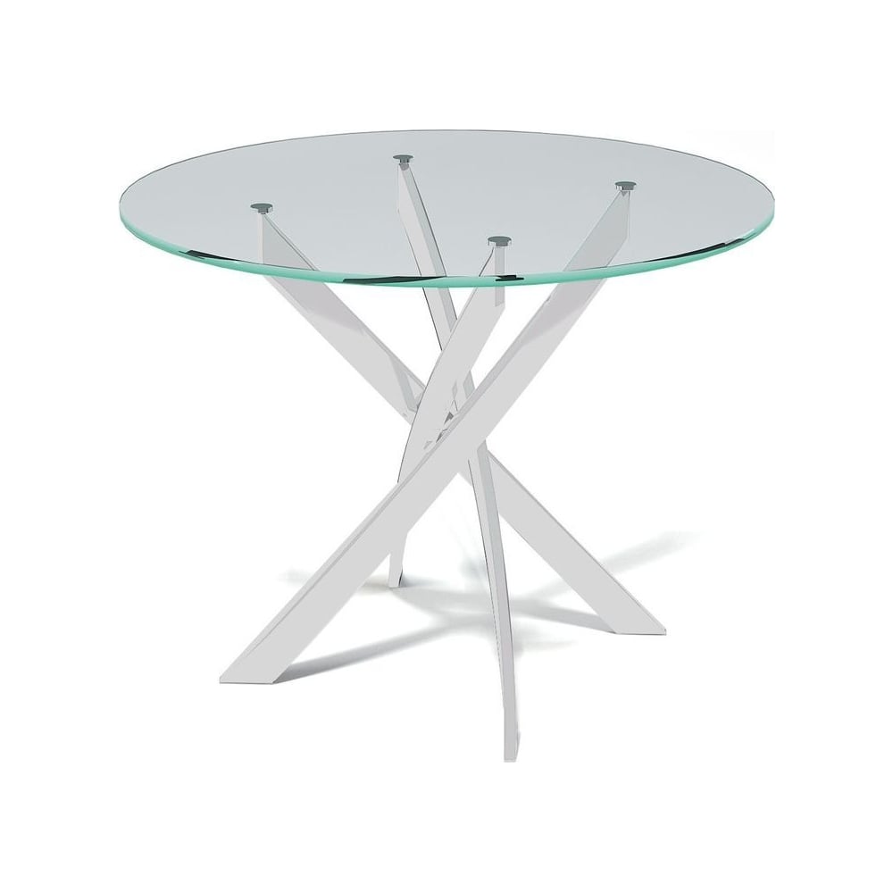 Изображение товара Стол KENNER R1000 белый со стеклянной столешницей