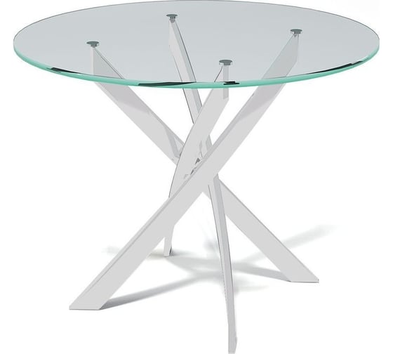 Изображение товара Стол KENNER R1000 белый/стекло прозрачное 324906