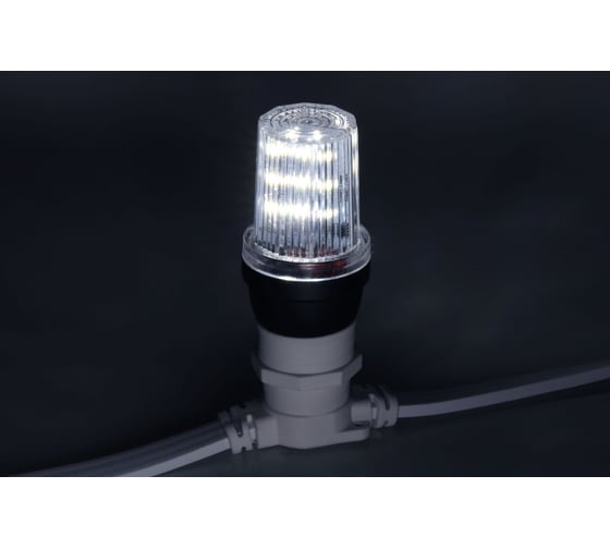 Изображение товара Лампа для Белт-лайта TEAMPROF Е27, 24В, 2 Вт, d=40 мм, СТРОБ БЕЛАЯ TPF-B-E27ST-24V-W