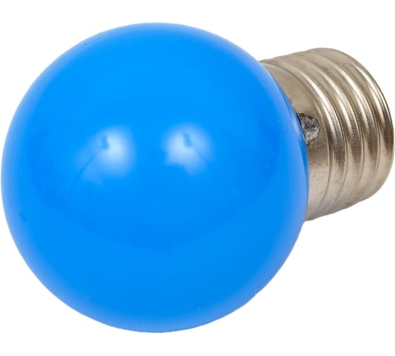 Изображение товара Лампа для Белт-лайта TEAMPROF Е27, 2 Вт, d=45 мм, СИНЯЯ TPF-B-E27-G45-2W-B
