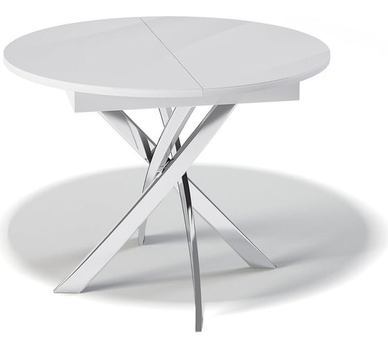 Изображение товара Стол KENNER R1100 хром/стекло белое глянец 326365