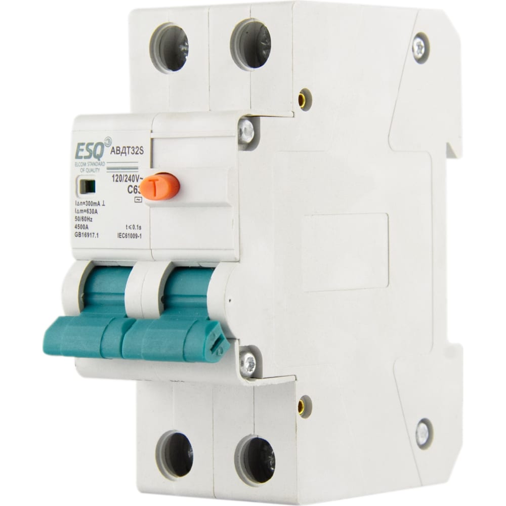 Автоматический выключатель ESQ дифференциальный автоматический выключатель tdm electric авдт 63 32 с 100 ма sq0202 0007